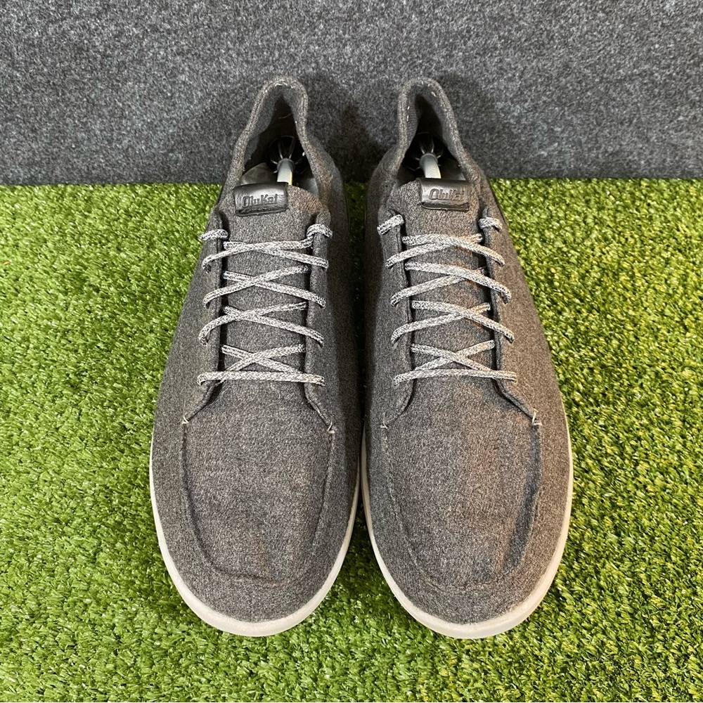 Olukai Manoa Hulu Shoes Mens Size 14 Wool Casual Lace Up Low Top Comfortable